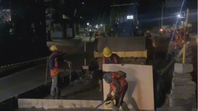 Sinergi Pemkab Bogor dan Kementerian PU, Betonisasi Jalan Nasional Kemang Dikerjakan Tanpa Henti
