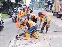 DPU Kabupaten Bogor Perbaiki Jalan Rusak di Ruas Jampang–Ciseeng–Prumpung