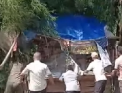 Satpol PP Leuwisadeng Tertibkan PKL dan Spanduk Liar Demi Kelancaran Lalu Lintas