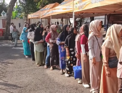 Warga Sukaraja Antusias Sambut Gerakan Pangan Murah, Kebutuhan Pokok Diserbu Sejak Pagi