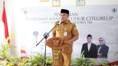 Rudy Susmanto Resmikan Puskesmas Mangkuluhur Citeureup, Layanan Rawat Inap Kembali Beroperasi